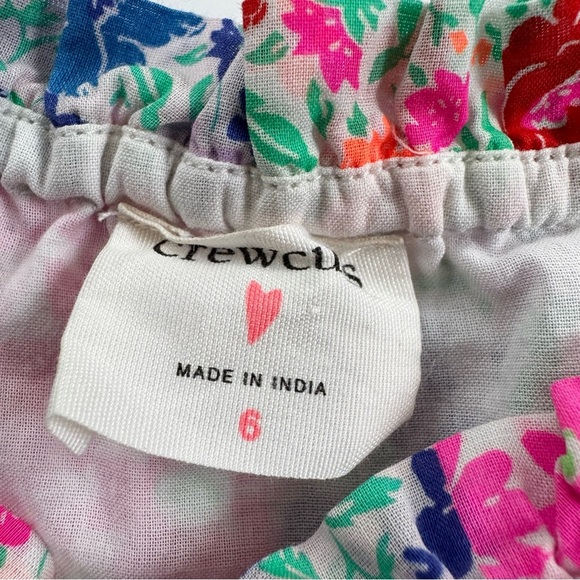 CrewCuts J. Crew Girls Floral Puff Sleeve Dress Size 6 - Picture 7 of 11